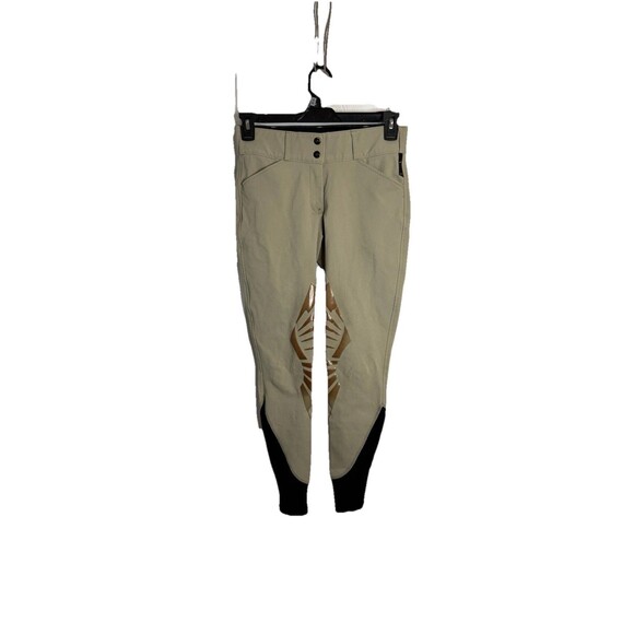 Struck Crop Equestrian Breeches Beige Size 27 Equestrian Riding Pants Horseback - Picture 1 of 16